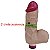 MONSTRUOSO - PÊNIS DE BORRACHA REALÍSTICO COM ESCROTO E VIBRADOR 23X7CM - Imagem 3
