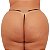 Calcinha Fio Dental Plus Size Preto Palavras Strass - SEXY - Imagem 2