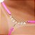 Fio Dental Plus Size Rosa Neon Palavras Strass - GOSTOSA - Imagem 1