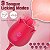 Flowery Plus - Vibrador recarregável formato flor rosa com duas pontas com movimento vai e vem - Imagem 4
