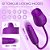 Olena Flowery Plus - Vibrador recarregável formato flor rosa com duas pontas com movimento vai e vem - Imagem 4