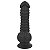 DELON - pênis realístico com textura com ventosa e vertebra 20 X 4Cm - cor preta - Imagem 8