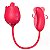 S-Hande Voluptuous Flower 8 - Vibrador recarregável em formato de rosa com língua estimuladora de clitóris e ponto G - cor vermelha - Imagem 1