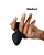 PLUG ANAL EM SILICONE COM "TOQUE AVELUDADO MAIS CONFORTO" - TAMANHO M - COR PRETO - Imagem 1
