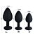 PLUG ANAL EM SILICONE COM "TOQUE AVELUDADO MAIS CONFORTO" - TAMANHO G - COR PRETO - Imagem 4