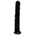 PÊNIS DE BORRACHA SILICONE MACIÇO 32 X 4,2 CM - COR PRETA - Imagem 3