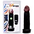 PÊNIS DE BORRACHA SILICONE COM VIBRADOR E VENTOSA 18x4,5CM - COR PRETA - Imagem 6