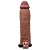LOVETOY PLEASURE X-TENDER SERIES - CAPA PENIANA EXTENSORA COM PREENCHIMENTO NA PONTA E CÁPSULA VIBRATÓRIA - 21 X 4,5 CM - COR CHOCOLATE - Imagem 12