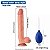 REALISTIC EJACULATING DILDO 10.2' - PÊNIS DE BORRACHA EJACULADOR COM VENTOSA - 26X4,5CM - Imagem 5