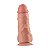 LANCE'S COCK - PÊNIS DE BORRACHA COM VENTOSA COM VENTOSA, POSSUI ESCROTO GLANDE E VEIAS SALIENTES - 24X7CM - COR BEGE - Imagem 9