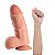 LANCE'S COCK - PÊNIS DE BORRACHA COM VENTOSA COM VENTOSA, POSSUI ESCROTO GLANDE E VEIAS SALIENTES - 24X7CM - COR BEGE - Imagem 3