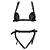 Mykonos Cojunto Sado Luxo Harness - cor preta - Imagem 3