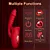 Mouth Shaped Lip Biting Vibrator With G Spot Vibrator - Vibrador recarregável em formato de boca com estimulador de ponto G - Imagem 5