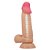 BAILE SLIDING SKIN SERIES 7'6 - PÊNIS REALÍSTICO DUPLA CAMADA BELISCÁVEL - 19x4,2cm - cor bege - Imagem 5