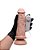 PÊNIS REALÍSTICO COM VIBRADOR E VENTOSA 18 X 4,7 CM - COR BEGE - Imagem 10