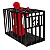 SEX FURNITURE FETISH LARGE LOVE CAGE BDSM - Gaiola com Orifícios Ajustáveis para Cabeça e Punhos - Imagem 3
