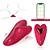 Red Heart - Vibrador de Calcinha com Imã Formato de Coração via Aplicativo - Imagem 6