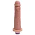 Pênis de Borracha Realística com Vibrador - 20 X 4,5Cm - cor Bege - Imagem 1