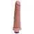 Pênis de Borracha Realística com Vibrador - 20 X 4,5Cm - cor Bege - Imagem 4