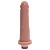 Pênis de Borracha Realística com Vibrador - 20 X 4,5Cm - cor Bege - Imagem 3
