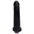 Pênis de Borracha Realística com Vibrador - 20 X 4,5Cm - cor preta - Imagem 2