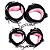 Kit Sado Completo Sadomasoquismo Preto com Rosa 8 peças - Imagem 2