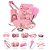 Kit Sado BDSM com 10 peças - cor rosa - Imagem 2