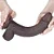 LOVETOY SLIDING SKIN 9.0'' - PRÓTESE REALÍSTICA VERTEBRADA BELISCÁVEL COM GLANDE DEFINIDA, VEIAS SUAVES, ESCROTO E VENTOSA - 23 X 4,2 CM - COR CHOCOLATE - Imagem 9