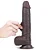 LOVETOY SLIDING SKIN 9.0'' - PRÓTESE REALÍSTICA VERTEBRADA BELISCÁVEL COM GLANDE DEFINIDA, VEIAS SUAVES, ESCROTO E VENTOSA - 23 X 4,2 CM - COR CHOCOLATE - Imagem 6