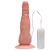 MON PLAISIR - Pênis de borracha realístico curvo com vibrador e ventosa para fixação - 14 X 3,5 Cm - cor bege - Imagem 9