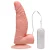MON PLAISIR - Pênis de borracha realístico curvo com vibrador e ventosa para fixação - 14 X 3,5 Cm - cor bege - Imagem 7