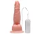 MON PLAISIR - Pênis de borracha realístico curvo com vibrador e ventosa para fixação - 14 X 3,5 Cm - cor bege - Imagem 8