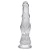 Plug anal em silicone transparente com ventosa - 24,5cm X 5,5cm - Imagem 8