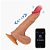 MetaxSire Pênis Thrusting Dildo App - Pênis realístico recarregável vai e vem com controle via aplicativo à distância - 21 x 4,2cm - Imagem 1
