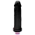 MON PLAISIR - Pênis de borracha realístico com vibrador - 22 X 5,3 Cm - cor preta - Imagem 4