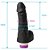 MON PLAISIR - Pênis de borracha realístico com vibrador - 16 X 4,1 Cm - cor preta - Imagem 2