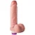 MON PLAISIR - Pênis de borracha realístico com vibrador - 19 X 4,5cm - cor bege - Imagem 1