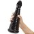 Plug anal cone escalonado com ventosa para fixação 25 x 7,5cm - cor preta - Imagem 2