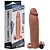LOVETOY PLEASURE X-TENDER SERIES - CAPA PENIANA EXTENSORA COM PREENCHIMENTO NA PONTA E CÁPSULA VIBRATÓRIA - 21 X 4,5 CM | COR: CHOCOLATE - Imagem 1