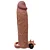 LOVETOY PLEASURE X-TENDER SERIES - CAPA PENIANA EXTENSORA COM PREENCHIMENTO NA PONTA E CÁPSULA VIBRATÓRIA - 21 X 4,5 CM | COR: CHOCOLATE - Imagem 7