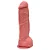 HUMILDE PÊNIS DE BORRACHA SILICONE COM VENTOSA 23,3 X 5,6CM - COR BEGE - Imagem 2