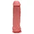 HUMILDE PÊNIS DE BORRACHA SILICONE COM VENTOSA 23,3 X 5,6CM - COR BEGE - Imagem 4