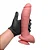 JEFF - PÊNIS DE BORRACHA SILICONE COM VENTOSA 23,3 X 5,6CM - COR BEGE - Imagem 3