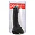 JEFF - PÊNIS DE BORRACHA SILICONE COM VENTOSA 23,3 X 5,6CM - COR PRETA - Imagem 3