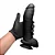 JEFF - PÊNIS DE BORRACHA SILICONE COM VIBRADOR E VENTOSA 24 X 5 CM - COR PRETA - Imagem 2