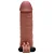 LOVETOY PLEASURE X-TENDER SERIES - CAPA PENIANA EXTENSORA PONTA maciça, CÁPSULA VIBRATÓRIA - 17,5 X 4,5 cm - COR CHOCOLATE - Imagem 6