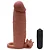LOVETOY PLEASURE X-TENDER SERIES - CAPA PENIANA EXTENSORA PONTA maciça, CÁPSULA VIBRATÓRIA - 17,5 X 4,5 cm - COR CHOCOLATE - Imagem 4