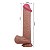 BAILE SLIDING SKIN SERIES 10'2 - PÊNIS REALÍSTICO DUPLA CAMADA BELISCÁVEL - 26X5,5cm - cor chocolate - Imagem 3