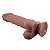 BAILE SLIDING SKIN SERIES 9'4 - PÊNIS REALÍSTICO DUPLA CAMADA BELISCÁVEL - 24X5cm - cor chocolate - Imagem 7