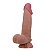 BAILE SLIDING SKIN SERIES 7'6 - PÊNIS REALÍSTICO DUPLA CAMADA BELISCÁVEL - 19x4,2cm - cor chocolate - Imagem 5